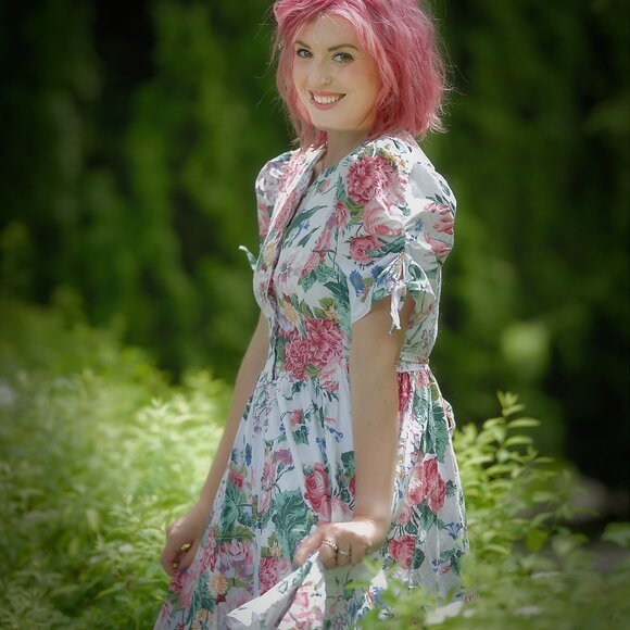 Vintage floral Dress - Picture 2 of 4